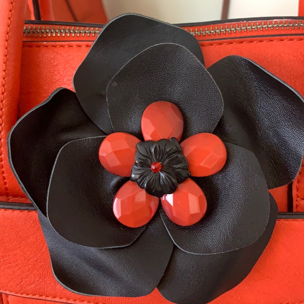 Large Black Suede Flower Pin fir dress, hats, etc - Picture 2 of 6